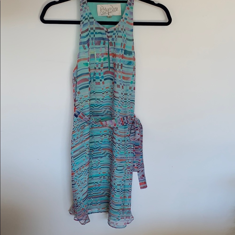 Rory Beca 100% SILK--Multi Color Dress